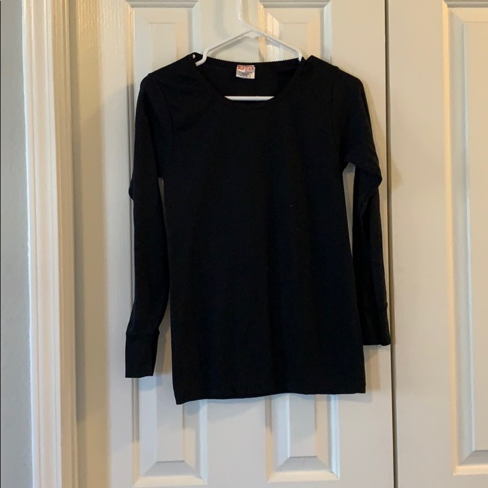 Rocky fit black long sleeve top